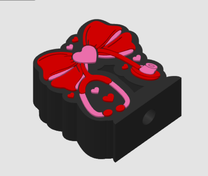 Heart Bow Soap Holder STL | Valentine's Day Nurse Gift (Digital File)