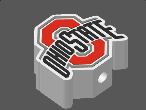 Ohio State Soap Holder 3D Print File | College Football Decor (STL & 3MF Digital Download )