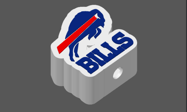 Buffalo Bills Soap Holder 3D Print File – Football Bathroom Decor (STL & 3MF Files)