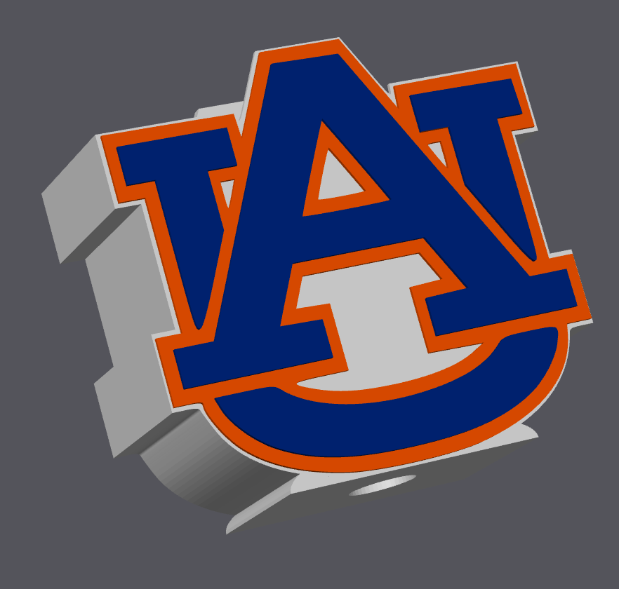 Auburn University Digital File | AU Soap Holder 3D Print File | College Football Decor (STL & 3MF File)
