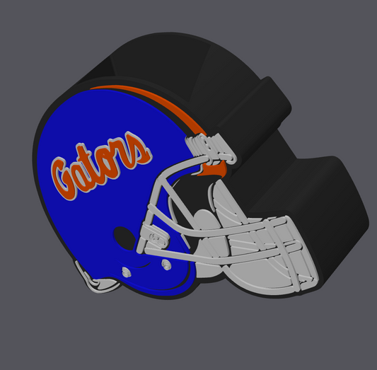 Florida Gators Football Helmet Soap Holder | Digital Download | STL and 3MF File | College Football Bathroom Decor | 3D Print File