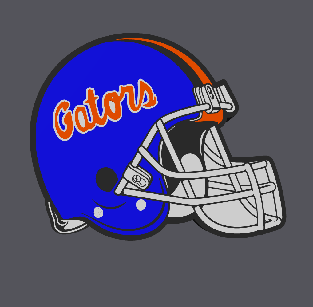 Florida Gators Football Helmet Soap Holder | Digital Download | STL and 3MF File | College Football Bathroom Decor | 3D Print File