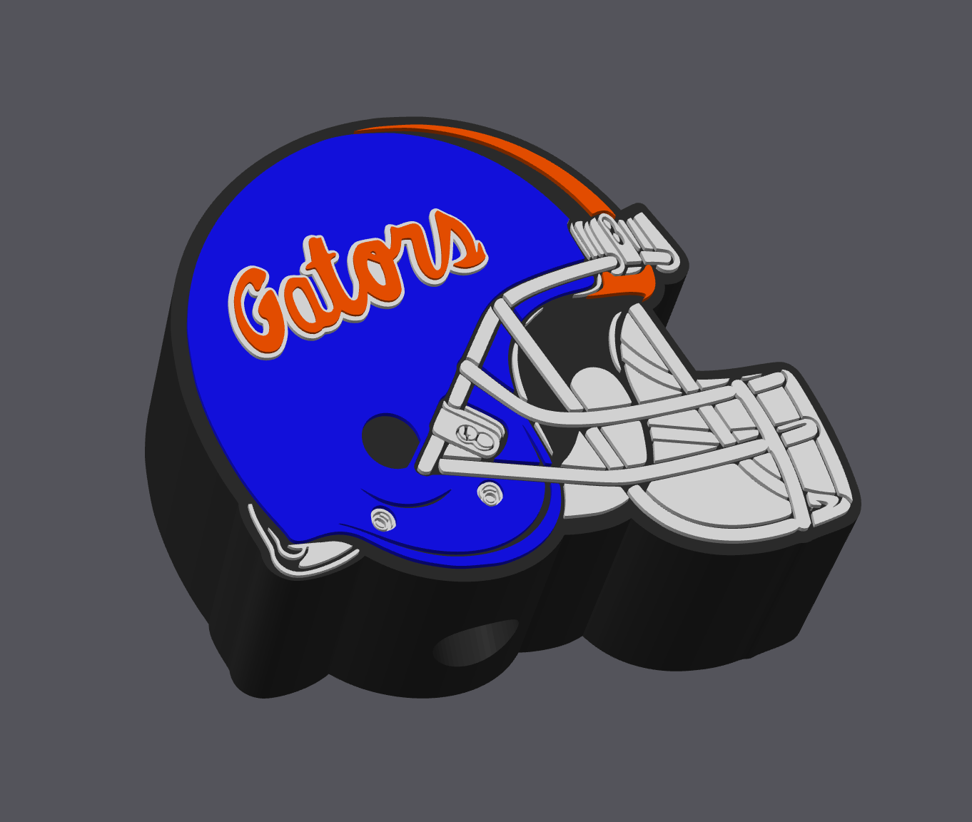 Florida Gators Football Helmet Soap Holder | Digital Download | STL and 3MF File | College Football Bathroom Decor | 3D Print File