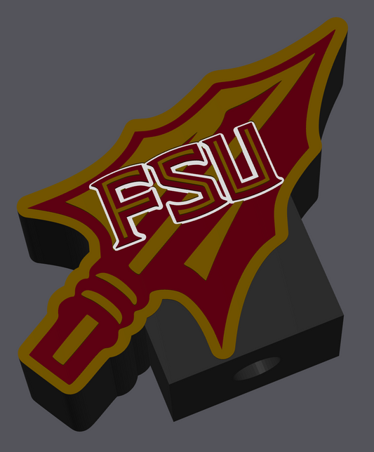 FSU Soap Holder 3D Print File | Florida State Soap Holder – College Football Decor (STL & 3MF Files)