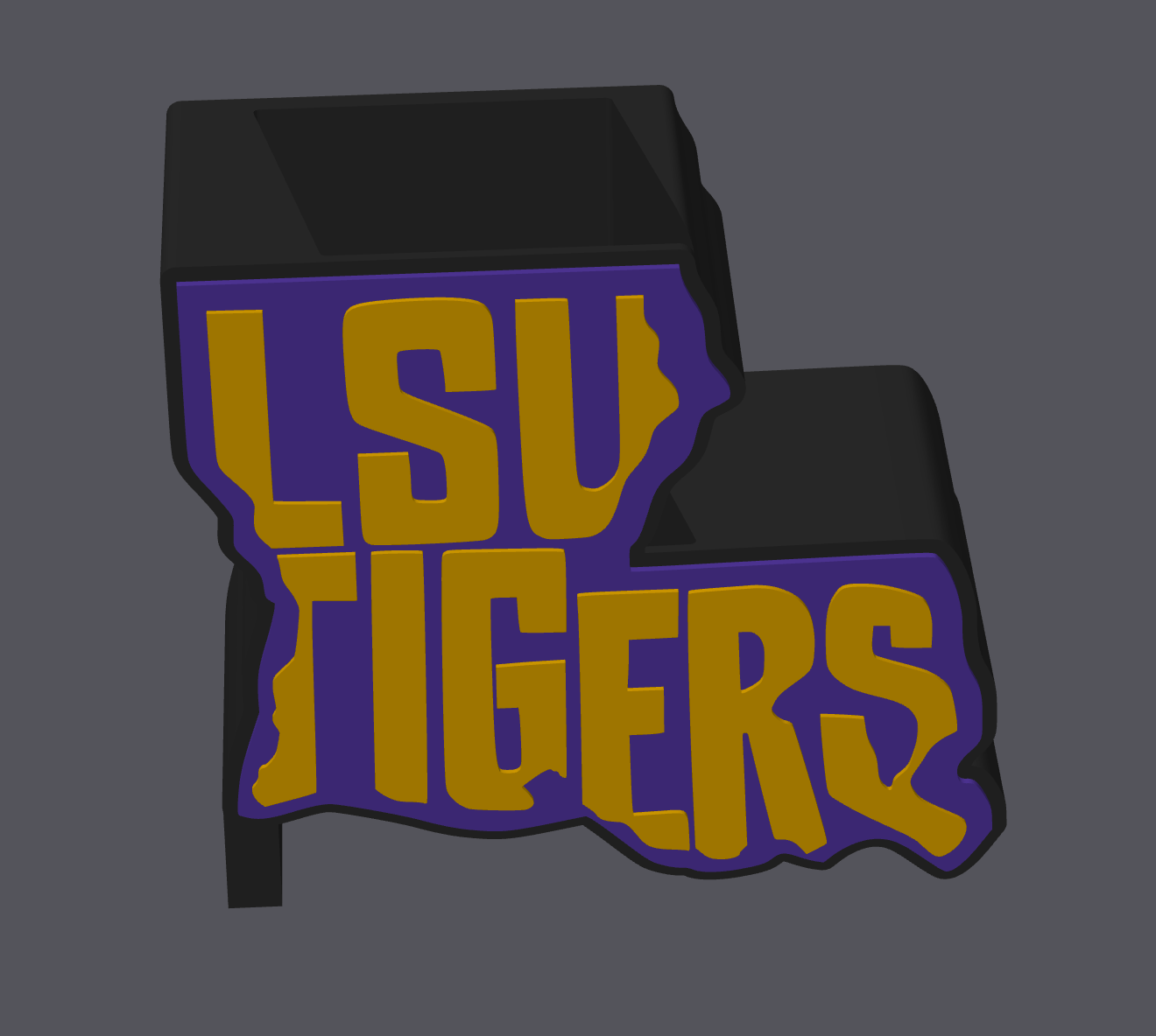 LSU Tigers Soap Holder – Digital File ONLY – STL & 3MF Included – 3D Print File Download