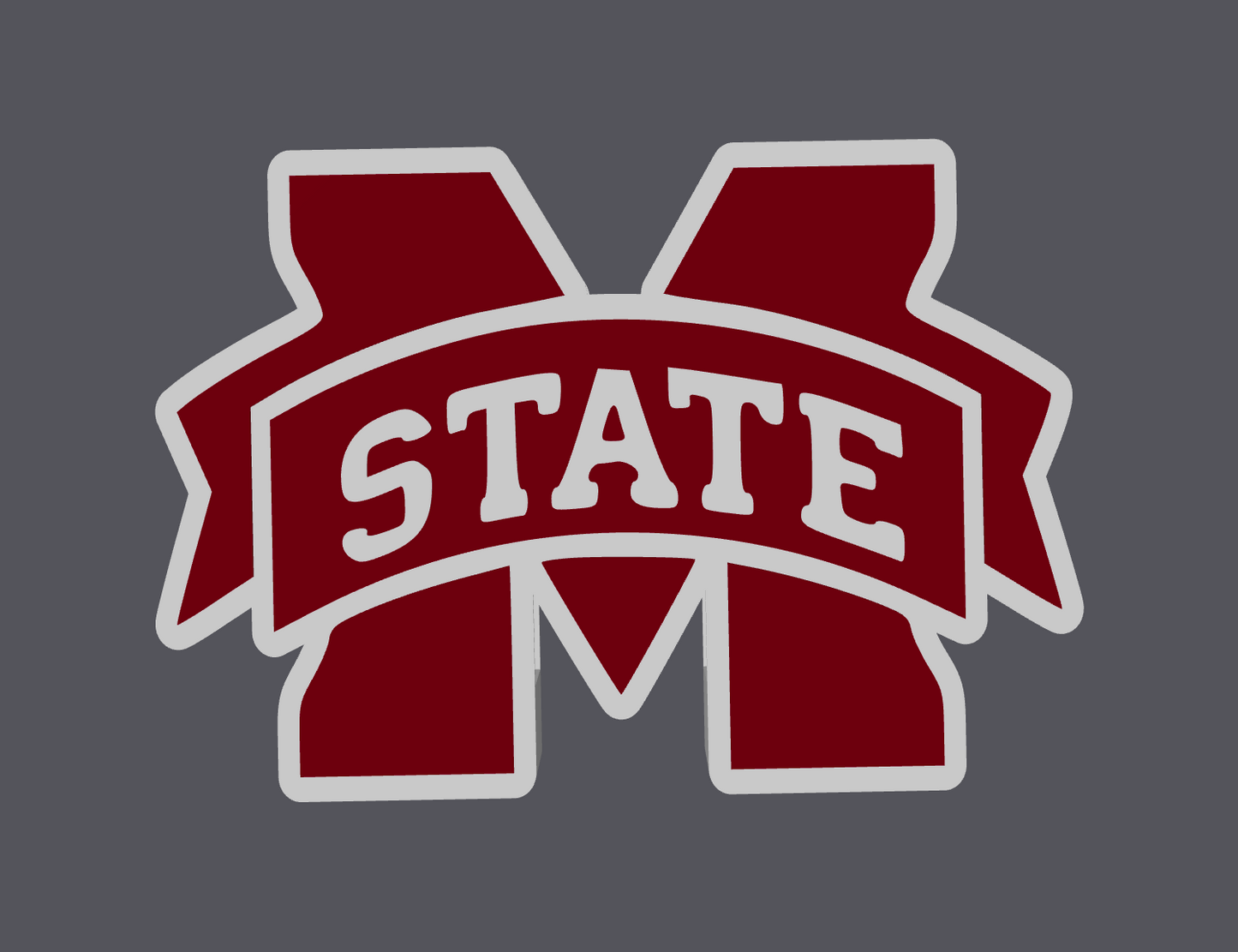 Mississippi State Soap Holder STL | MS State Bathroom Decor | 3D Print Soap Stand | College Bathroom Organizer | STL & 3MF Digital Download
