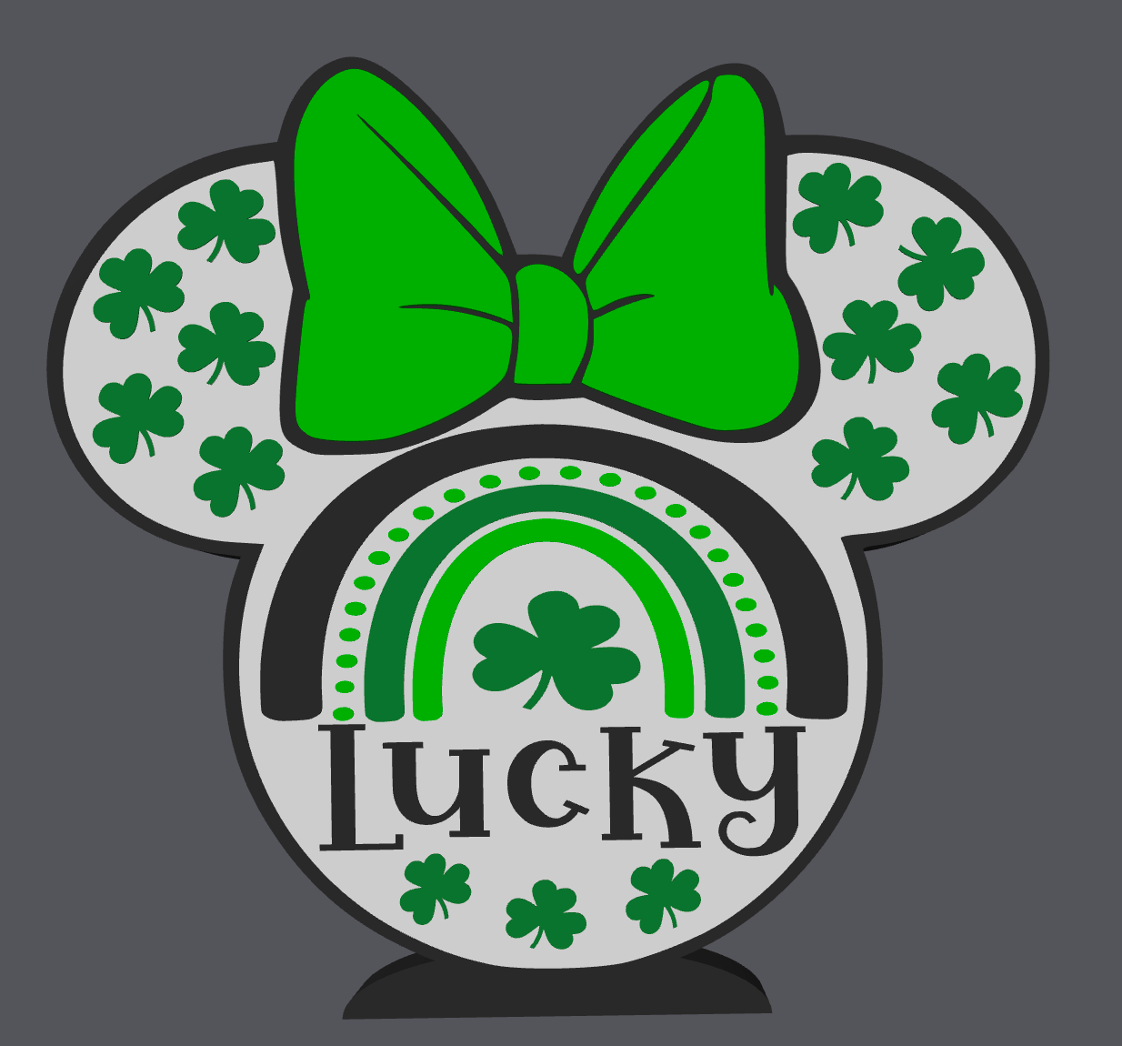 Lucky Rainbow Mouse Soap Holder Digital File | St. Patrick’s Day Bathroom Decor | STL & 3MF Download | 3D Print Soap Stand