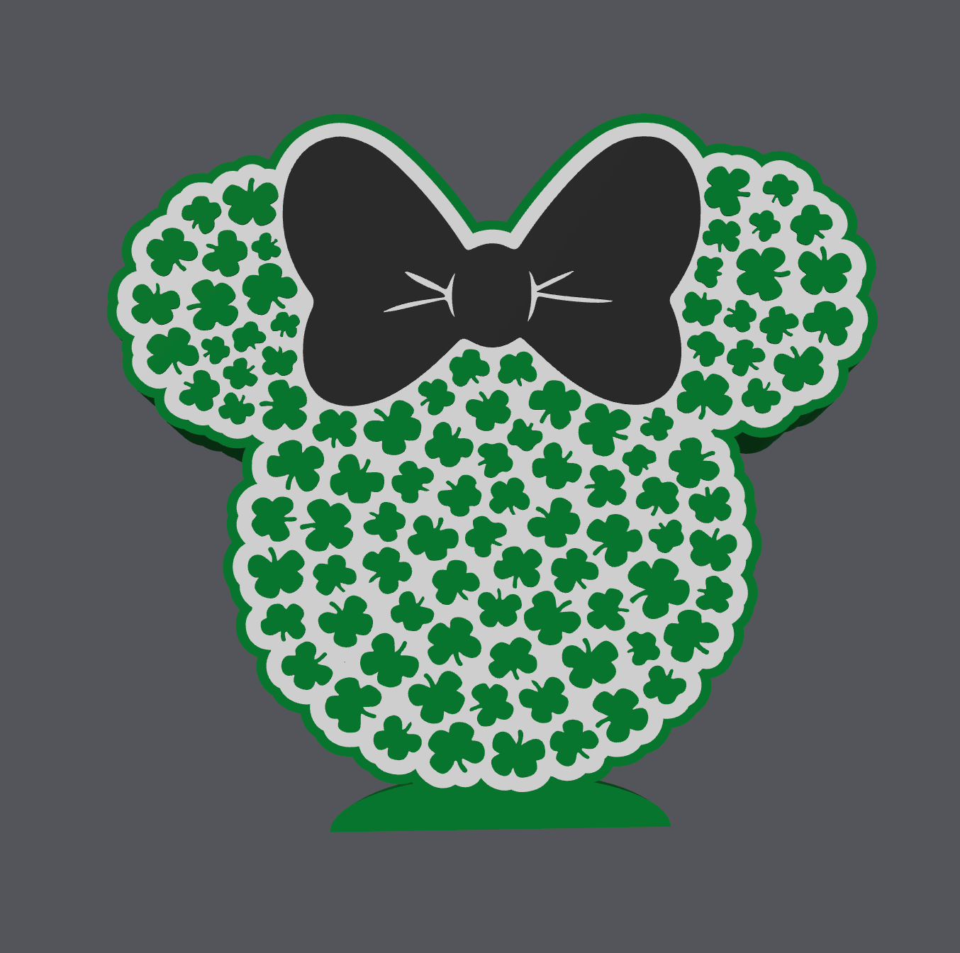 Clover Mouse Soap Holder Digital File | St. Patrick’s Day Bathroom Decor | STL & 3MF Download | 3D Print Soap Stand