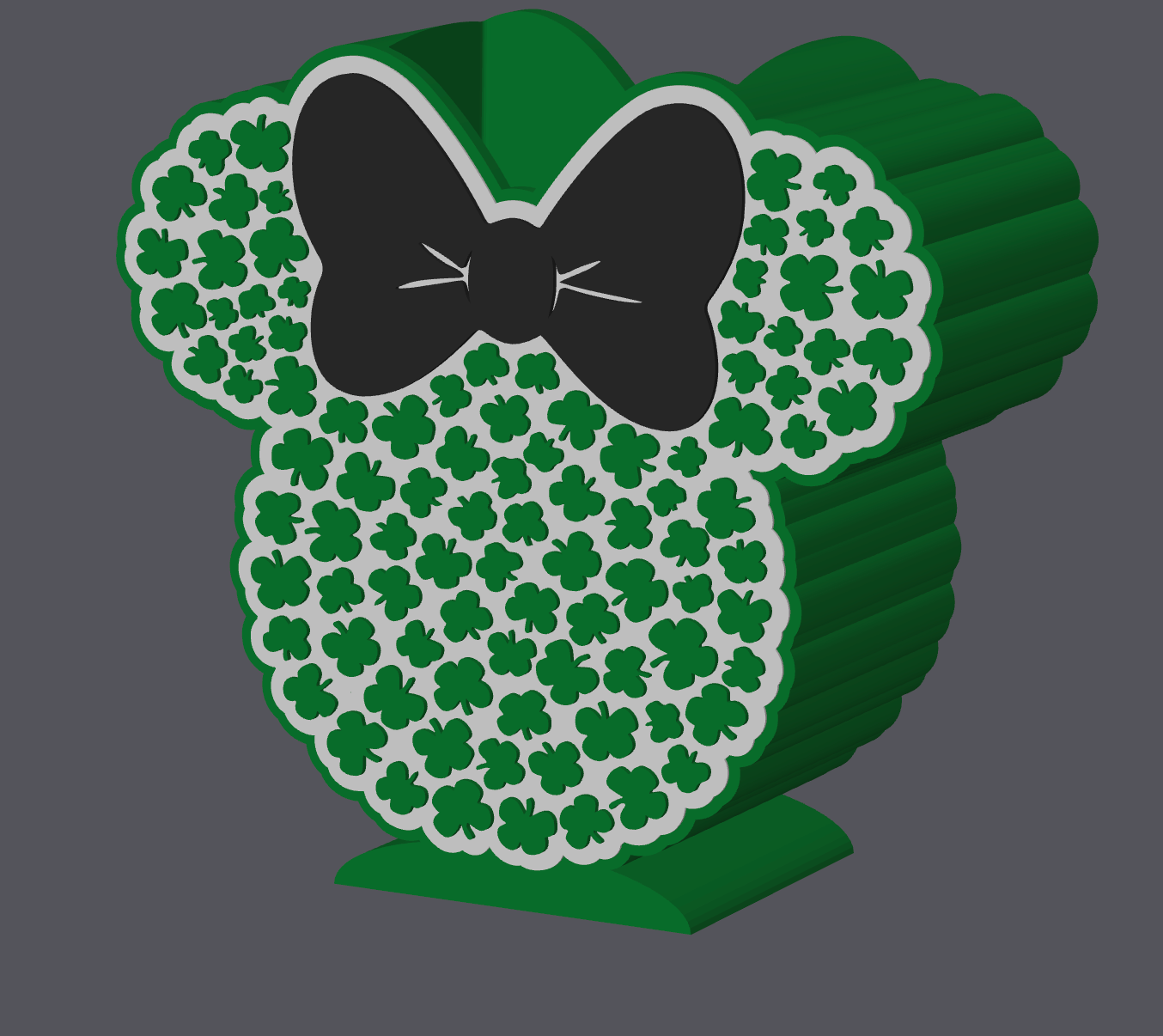 Clover Mouse Soap Holder Digital File | St. Patrick’s Day Bathroom Decor | STL & 3MF Download | 3D Print Soap Stand