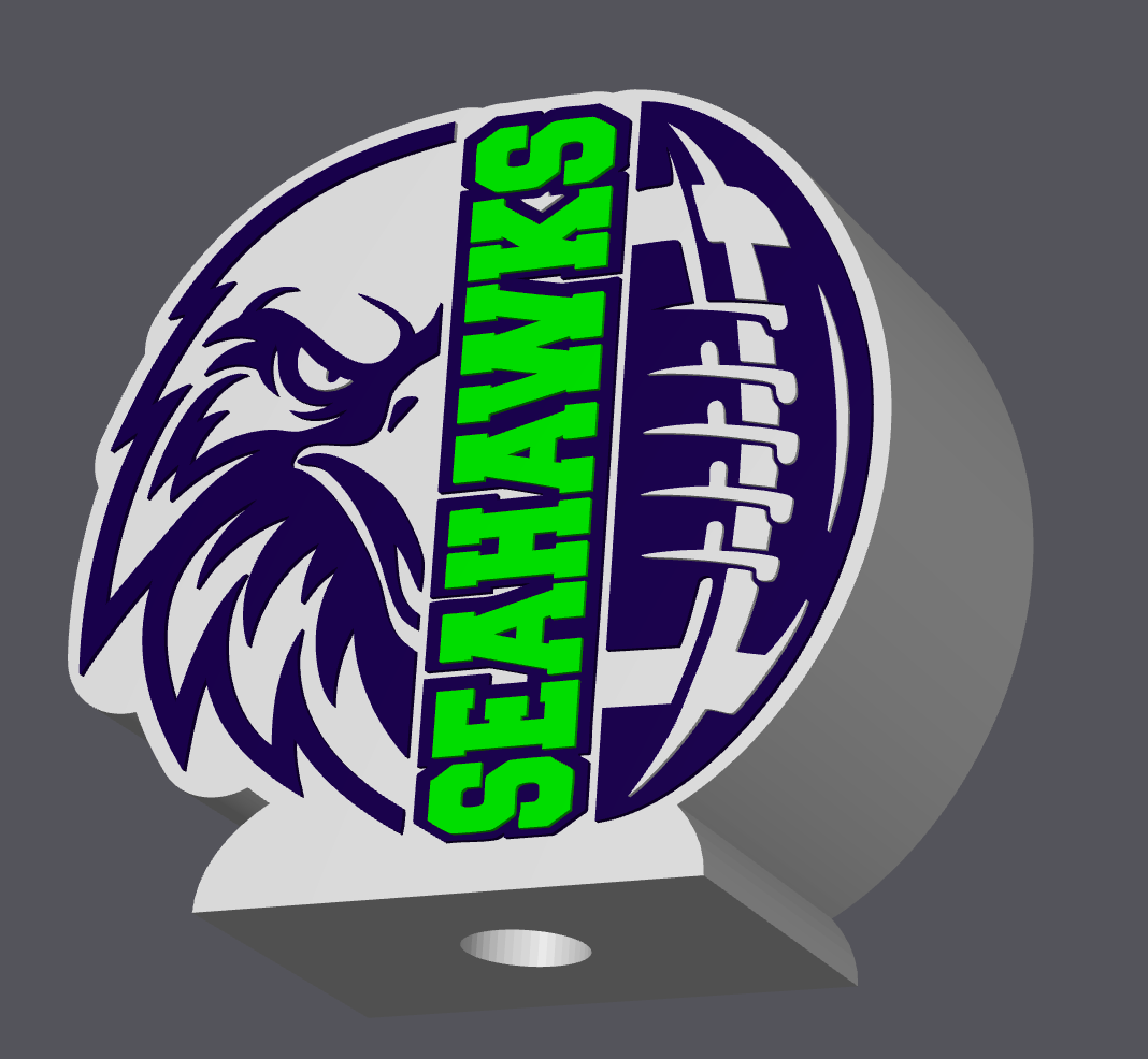 Seattle Football Soap Holder – Digital File (STL & 3MF Included)