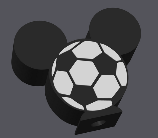 Soccer Mouse Inspired Soap Holder | 3D Print Digital File | STL & 3MF Included | Sports Bathroom Decor | Bath & Body Works Holder