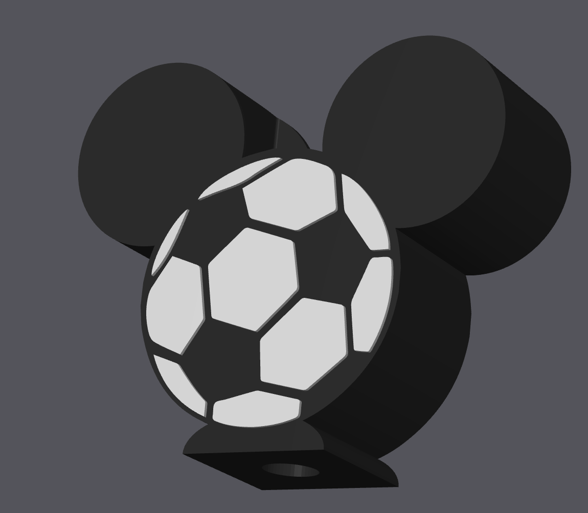 Soccer Mouse Inspired Soap Holder | 3D Print Digital File | STL & 3MF Included | Sports Bathroom Decor | Bath & Body Works Holder
