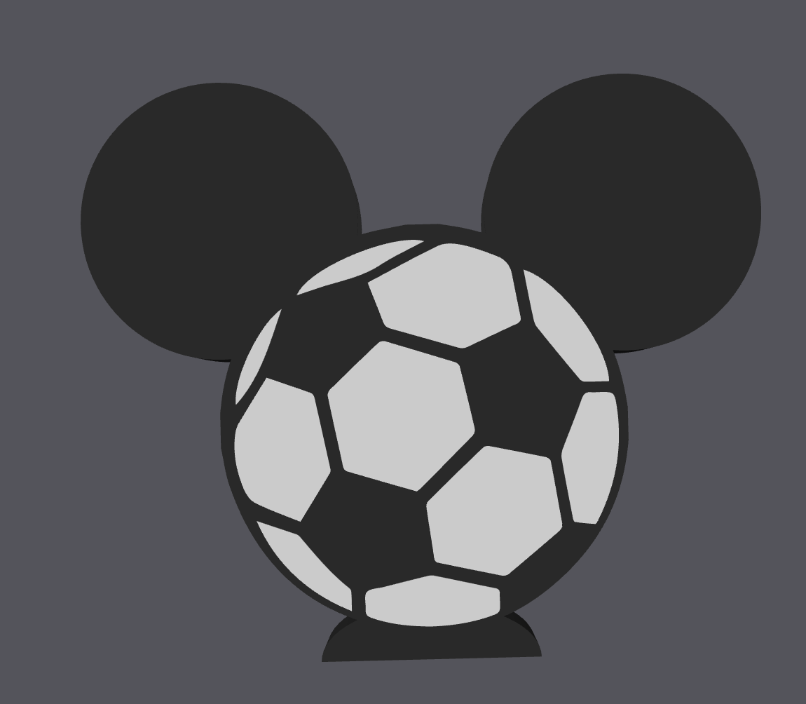 Soccer Mouse Inspired Soap Holder | 3D Print Digital File | STL & 3MF Included | Sports Bathroom Decor | Bath & Body Works Holder