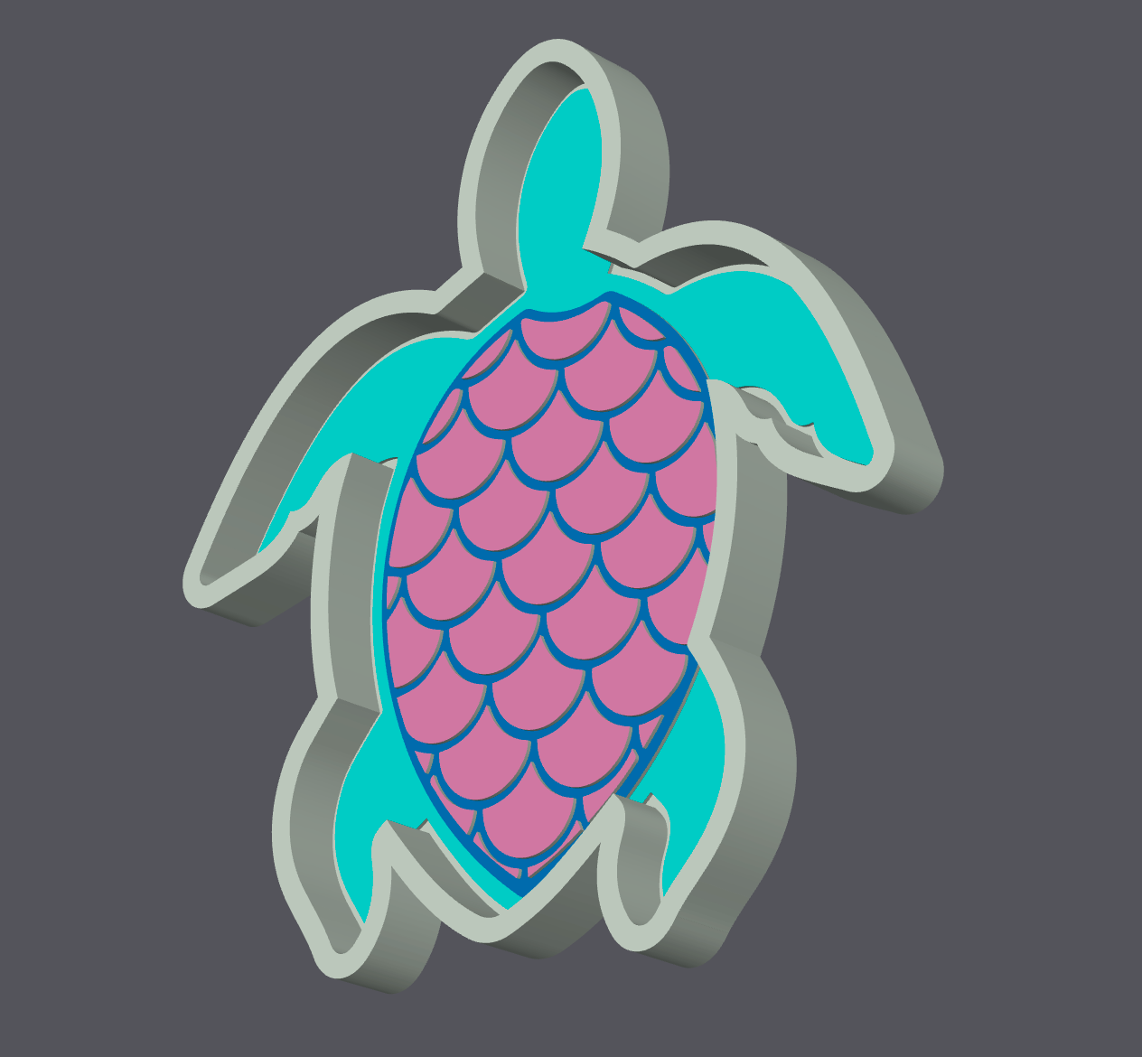 Sea Turtle Trinket Tray | STL & 3MF File | 3D Print Digital Download | Coastal Jewelry Dish | Beach Decor | Commercial License Included