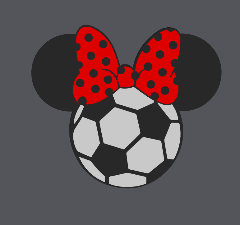 Soccer Girl Mouse Inspired Straw Topper | 3D Print Digital File | 8mm & 10mm Included | STL & 3MF | Sports Cup Charm