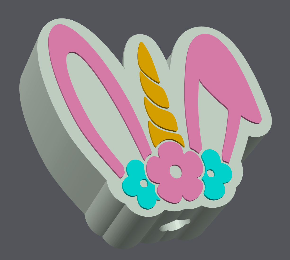 Easter Unicorn 3D Print Bundle | Soap Holder + Straw Topper + Trinket Tray | STL & 3MF Files | Commercial License Included