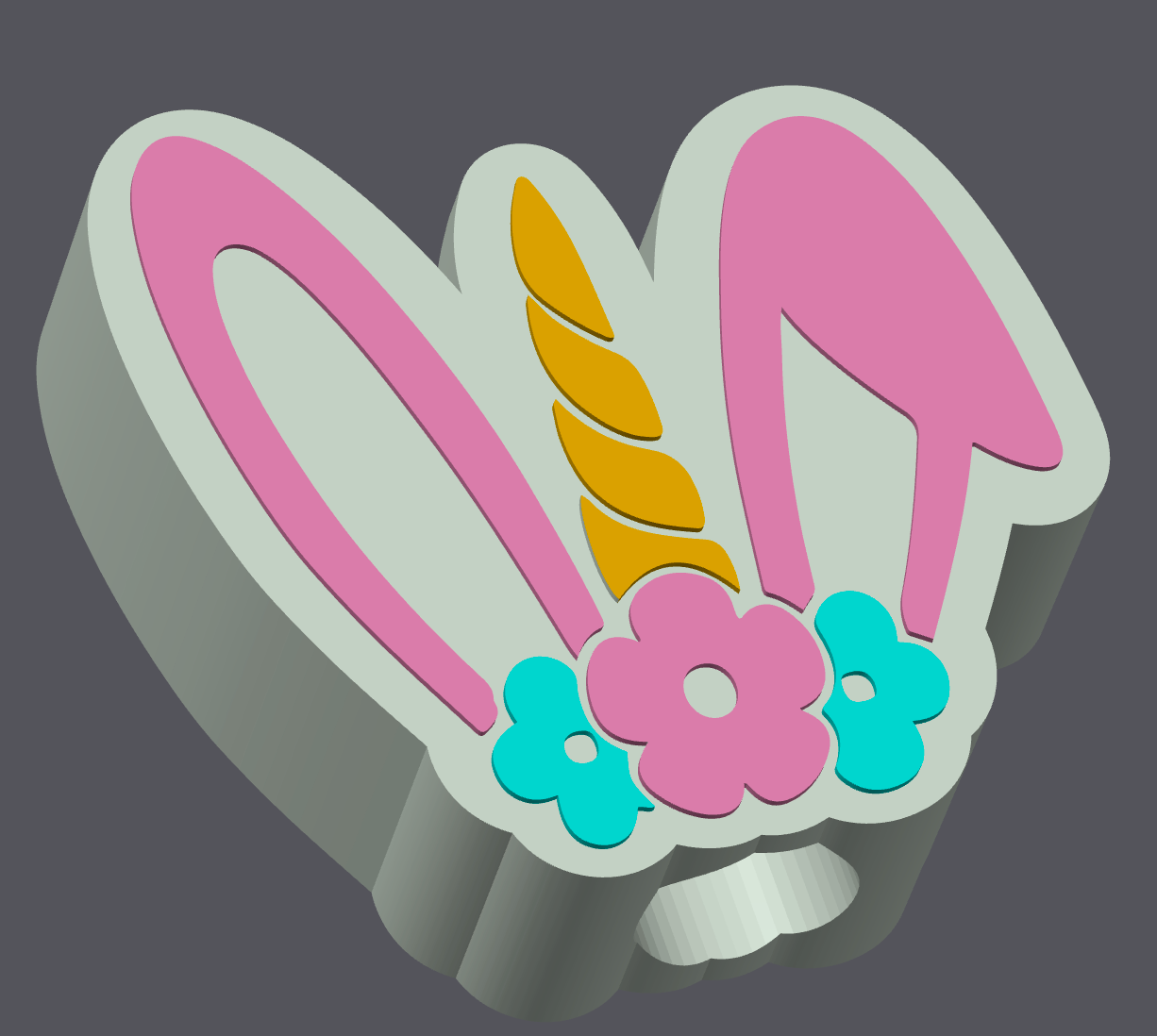 Easter Unicorn 3D Print Bundle | Soap Holder + Straw Topper + Trinket Tray | STL & 3MF Files | Commercial License Included