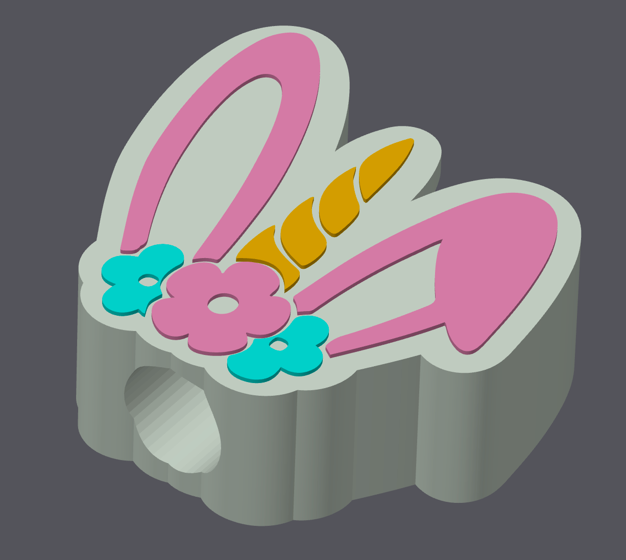 Easter Unicorn Straw Topper | STL & 3MF File | Regular & Stanley Size Included | 3D Print Digital Download | Spring Cup Charm