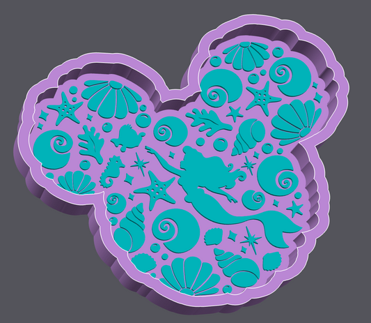 Mermaid Princess Trinket Tray – Digital Download – STL & 3MF Files – 3D Print Jewelry Dish – Under the Sea Decor