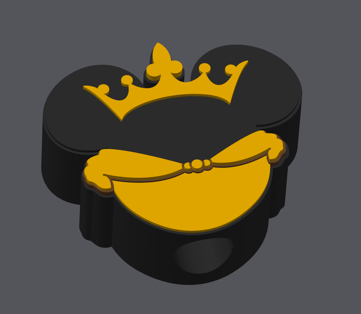 Belle Princess Inspired Straw Topper – Regular & Stanley Size – Digital Download – STL & 3MF Files – 3D Print Princess Cup Charm