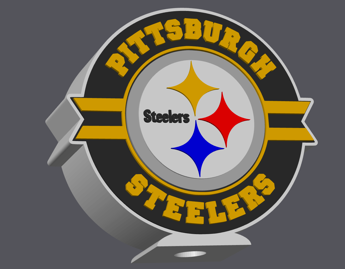 Pittsburgh Football Soap Holder – 3D Print Digital File (STL & 3MF Included)