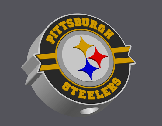 Pittsburgh Football Straw Topper | Regular & Stanley Size | 6 Color 3MF + STL | Digital Download | 3D Print File