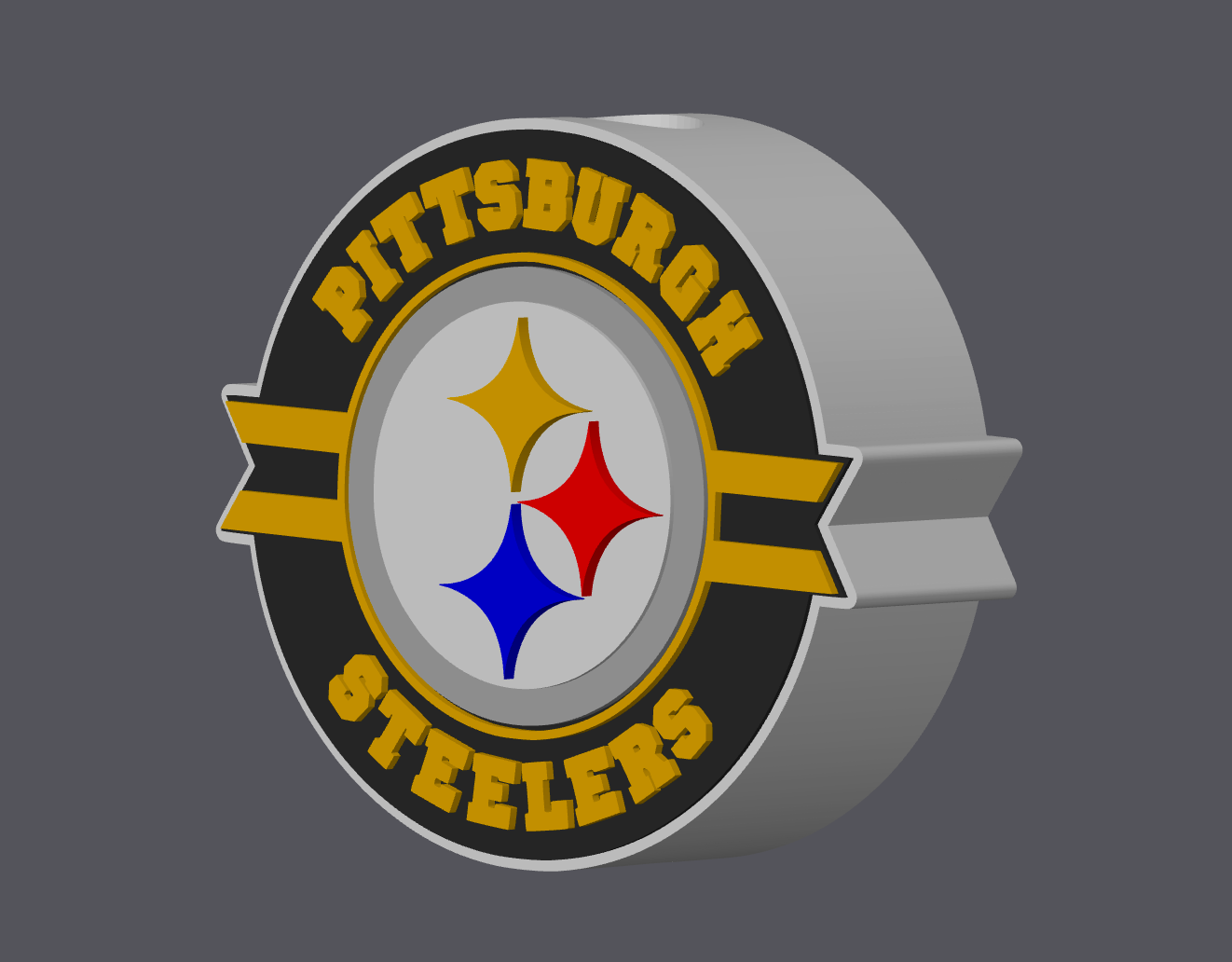 Pittsburgh Football Straw Topper | Regular & Stanley Size | 6 Color 3MF + STL | Digital Download | 3D Print File