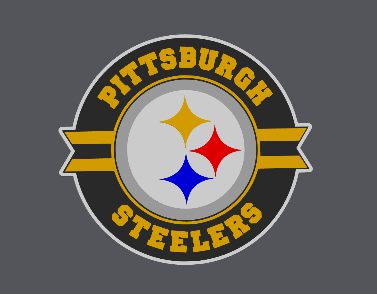 Pittsburgh Football Straw Topper | Regular & Stanley Size | 6 Color 3MF + STL | Digital Download | 3D Print File