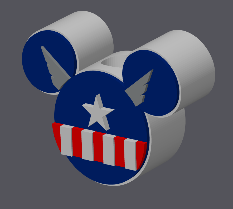 Superhero Inspired Straw Topper – STL & 3MF Digital File | Regular & Stanley Size Included | Patriotic Tumbler Accessory | 3D Print File ONLY