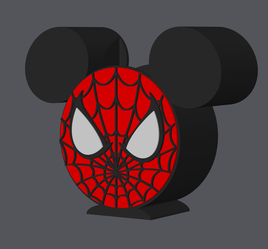 Spiderman Inspired Soap Holder – STL & 3MF Digital File | Superhero Bathroom Decor | Mouse Ear Soap Stand | 3D Print File ONLY