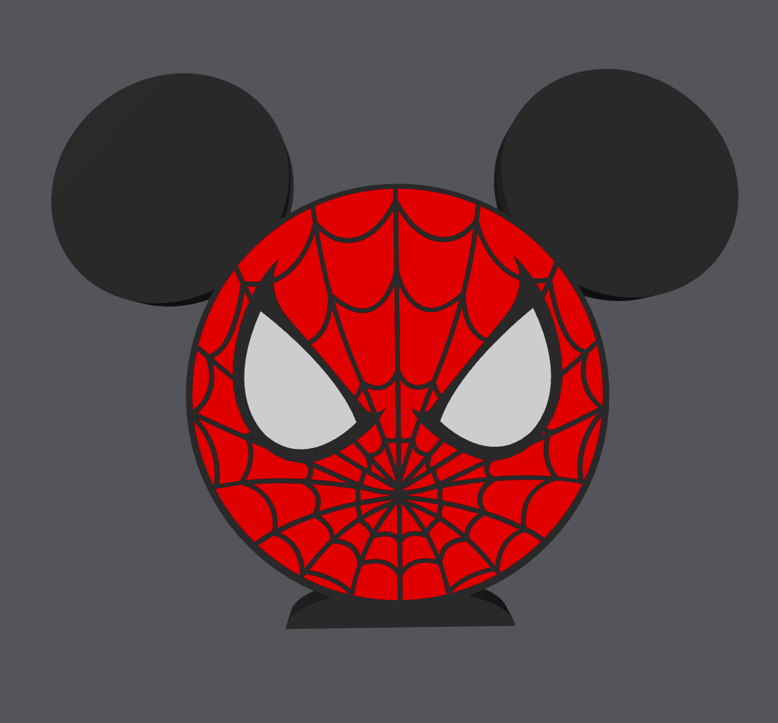 Spiderman Inspired Soap Holder – STL & 3MF Digital File | Superhero Bathroom Decor | Mouse Ear Soap Stand | 3D Print File ONLY