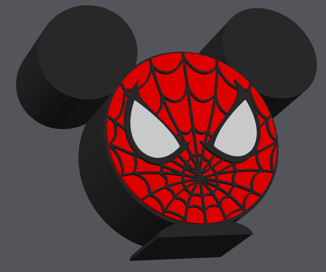 Spiderman Inspired Pen Holder – STL & 3MF Digital File | Mouse Ear Desk Organizer | Superhero Office Decor | 3D Print File ONLY