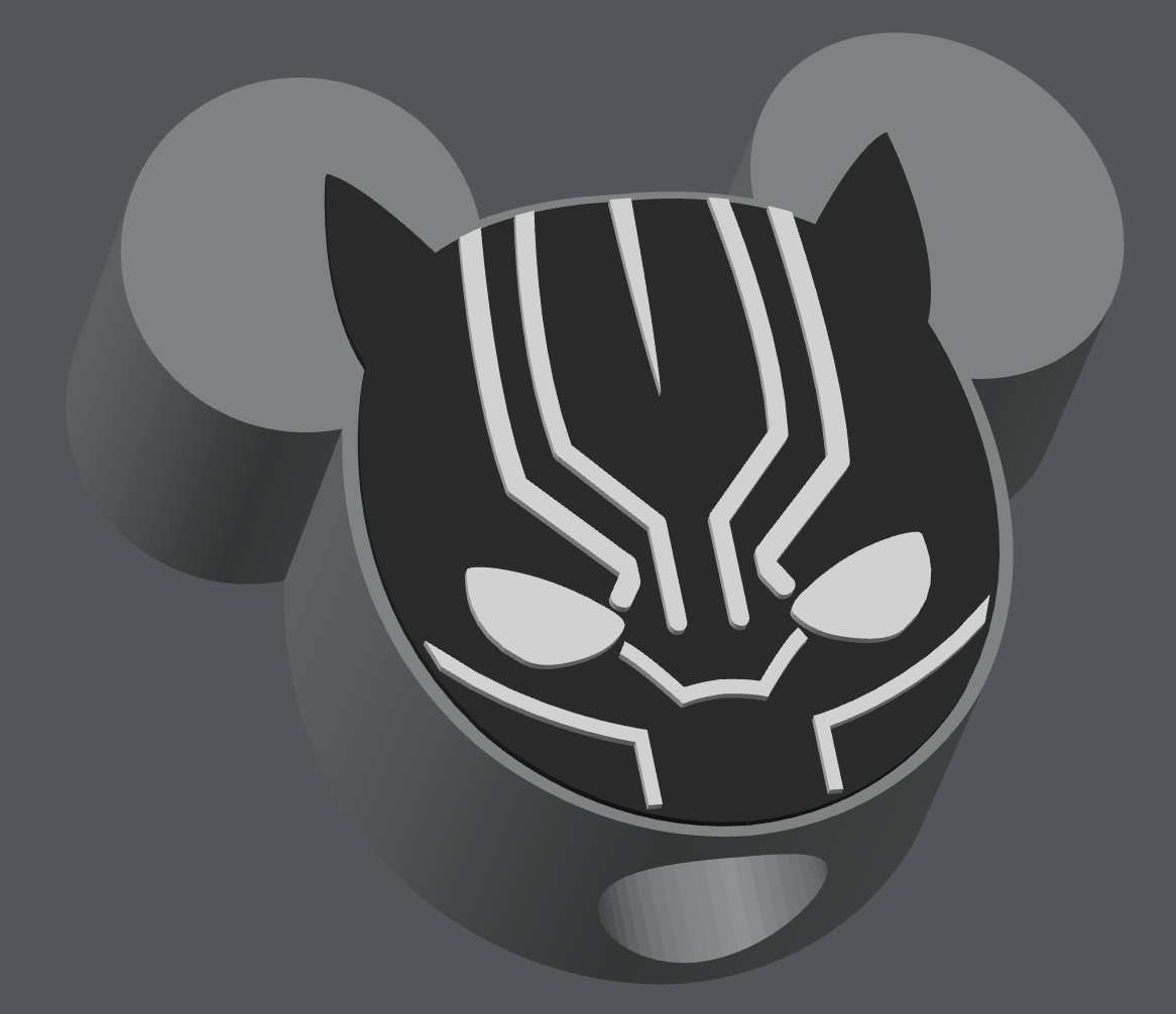 Superhero Inspired Straw Topper – STL & 3MF Digital File | Regular & Stanley Size Included | Panther Mask Tumbler Accessory | 3D Print File ONLY
