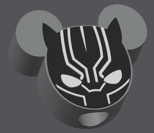 Superhero Inspired Straw Topper – STL & 3MF Digital File | Regular & Stanley Size Included | Panther Mask Tumbler Accessory | 3D Print File ONLY