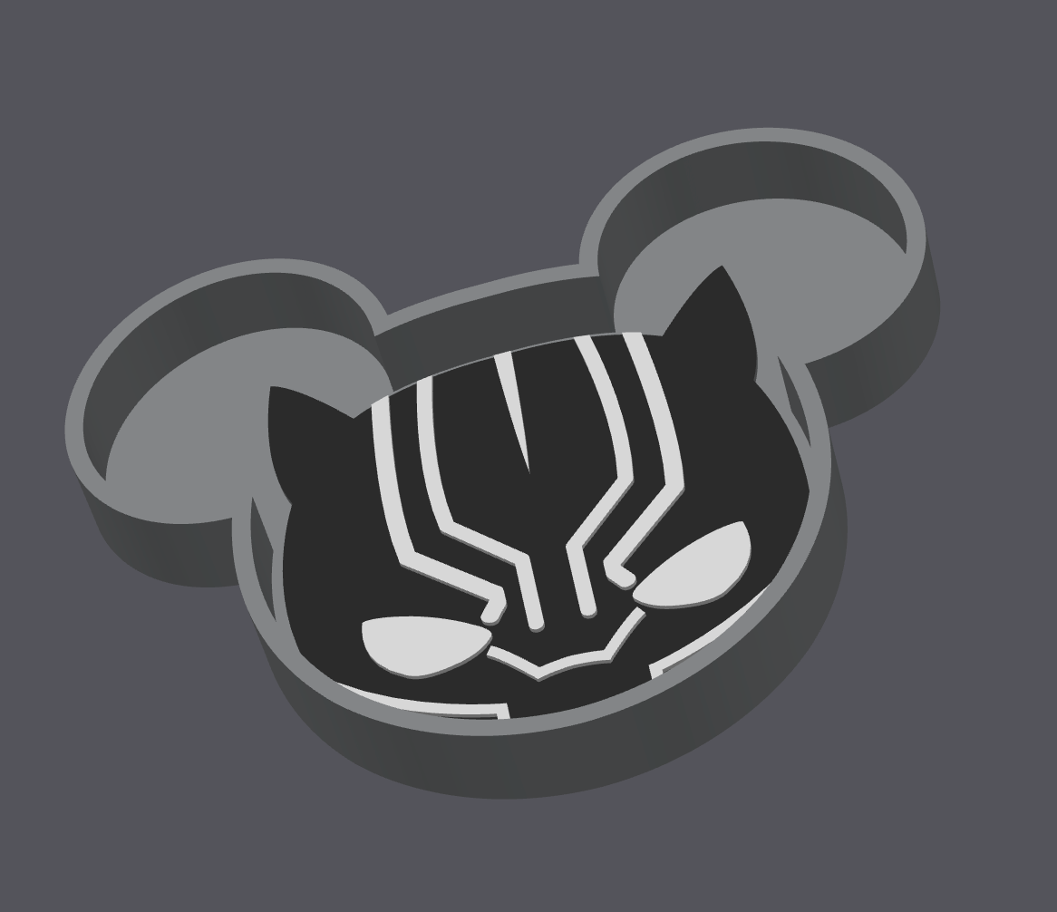 Superhero Inspired Trinket Tray – STL & 3MF Digital File | Panther Mask Catch All Tray | 3D Print File ONLY