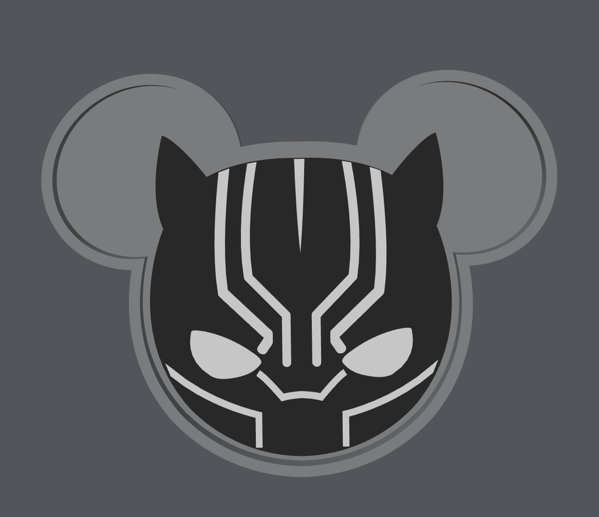 Superhero Inspired Trinket Tray – STL & 3MF Digital File | Panther Mask Catch All Tray | 3D Print File ONLY