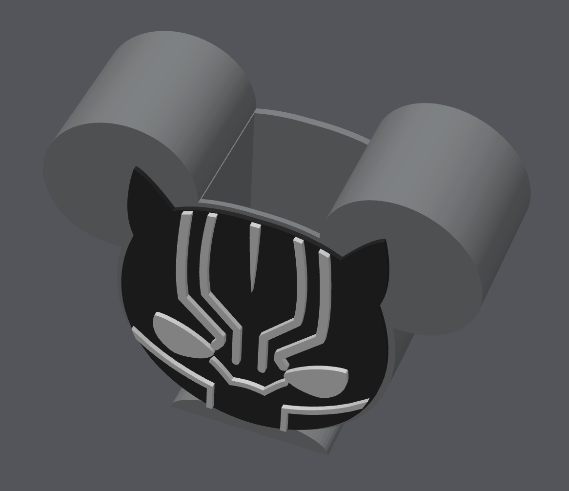Superhero Inspired Pen Holder – STL & 3MF Digital File | Panther Mask Desk Organizer | 3D Print File ONLY
