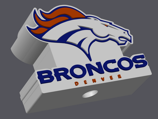 Denver Broncos Soap Holder STL File | Football Bathroom Decor | Digital Download STL 3MF