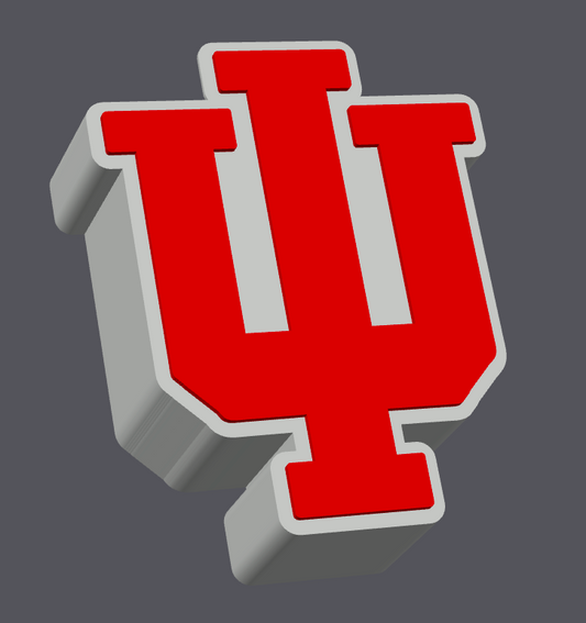Indiana Hoosiers Pen Holder STL & 3MF | Hoosiers Desk Organizer | Indiana University Desk Decor | College Sports 3D Print File | Digital Download