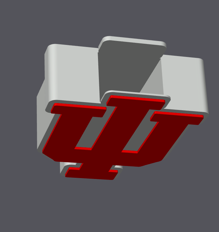 Indiana Hoosiers Pen Holder STL & 3MF | Hoosiers Desk Organizer | Indiana University Desk Decor | College Sports 3D Print File | Digital Download