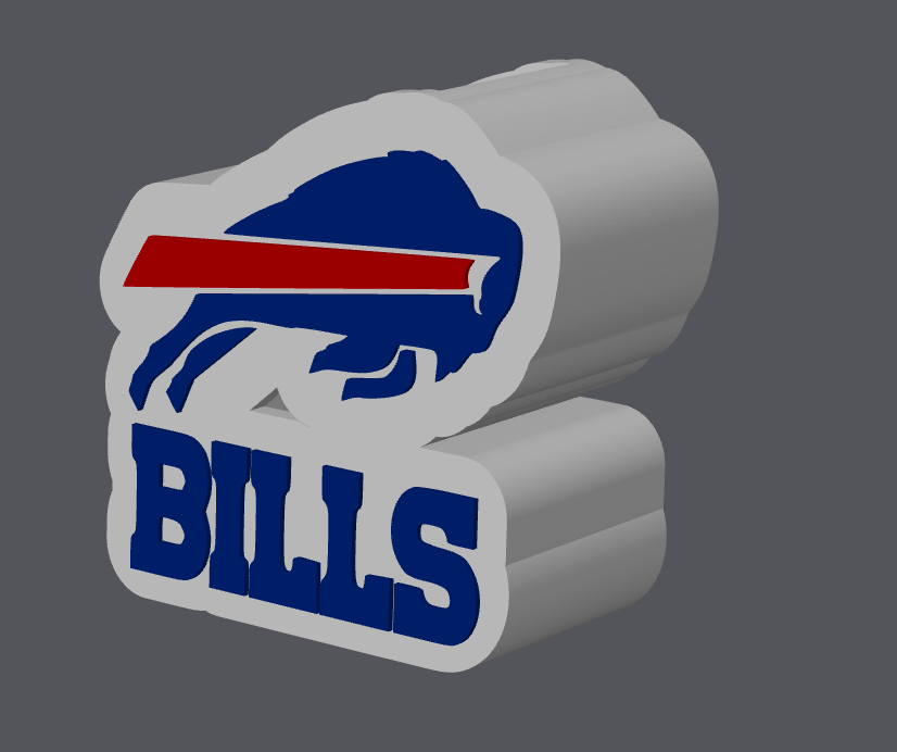 Buffalo Bills Pen Holder – 3D Print Digital File | Desk Organizer | STL & 3MF | Football Fan Desk Decor