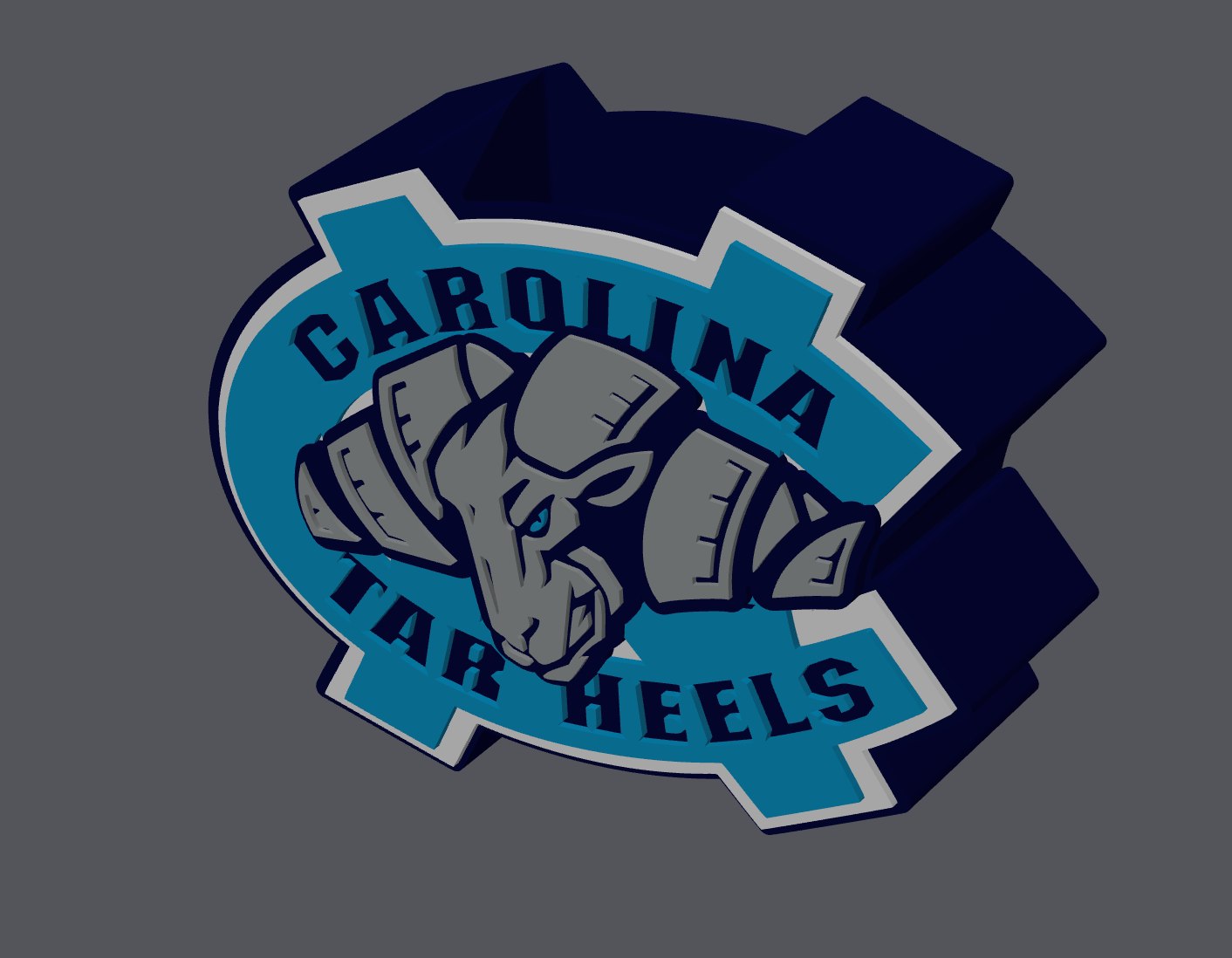 North Carolina Tar Heels Soap Holder – 3D Print Digital File | Bathroom Organizer | STL & 3MF | College Fan Decor
