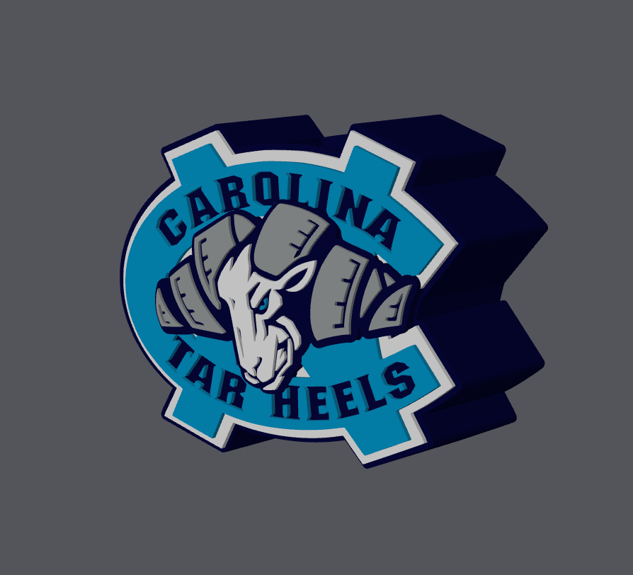 UNC Tar Heels Pen Holder – 3D Print Digital File | STL & 3MF | Carolina Desk Organizer | College Sports Office Decor | Tar Heels Fan Gift
