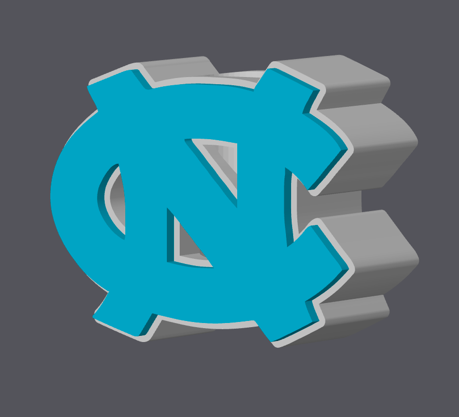 UNC Tar Heels Straw Topper – 3D Print Digital File | Stanley Cup Straw Topper | Carolina Fan Tumbler Charm | STL & 3MF | Regular & Stanley Size Included