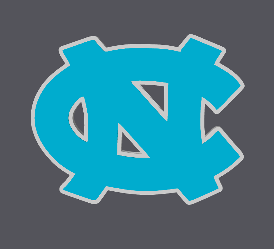 UNC Tar Heels Straw Topper – 3D Print Digital File | Stanley Cup Straw Topper | Carolina Fan Tumbler Charm | STL & 3MF | Regular & Stanley Size Included