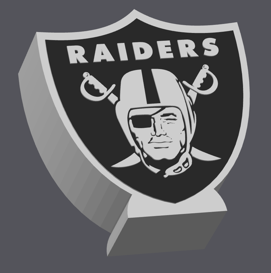 Raiders Pen Holder STL & 3MF | LV Football Desk Organizer 3D Print File | Raiders Logo Pencil Holder | Digital Download