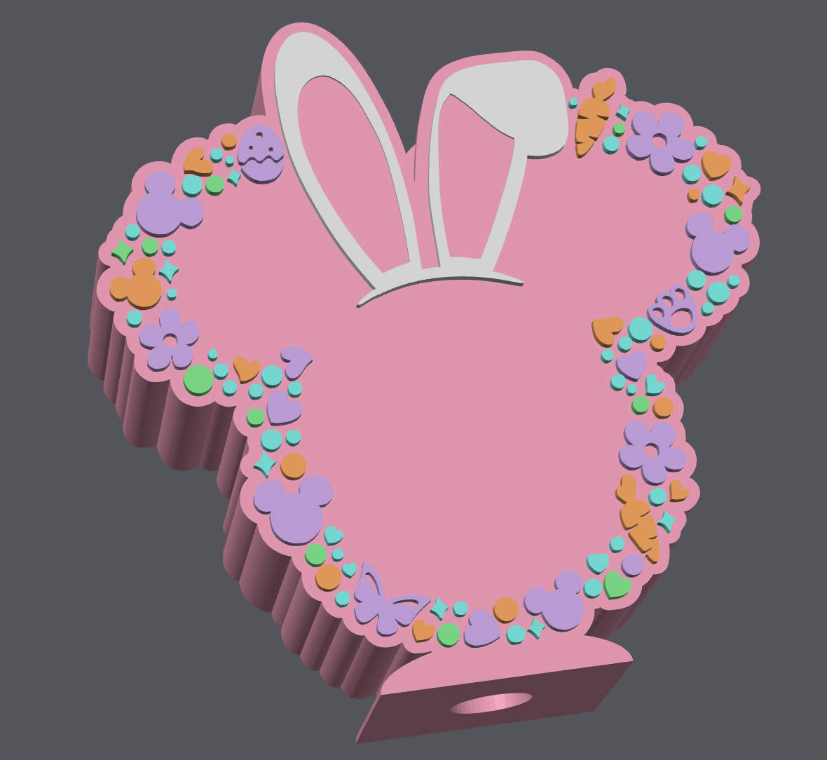 Easter Bunny Mouse Soap Holder STL | Cute Spring Soap Dish 3D Print File | Bunny Ear Decor | Digital Download