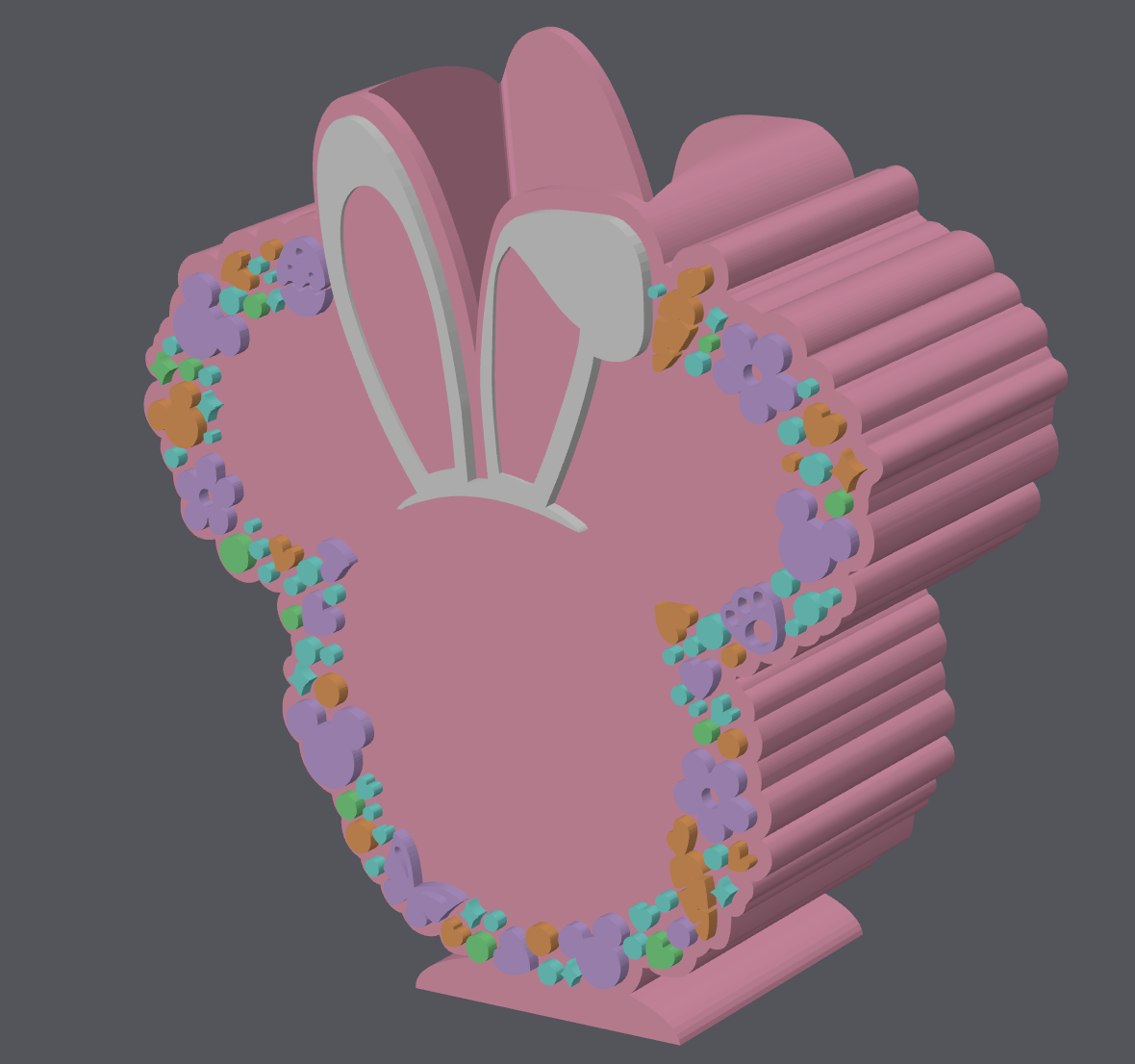 Easter Bunny Mouse Soap Holder STL | Cute Spring Soap Dish 3D Print File | Bunny Ear Decor | Digital Download