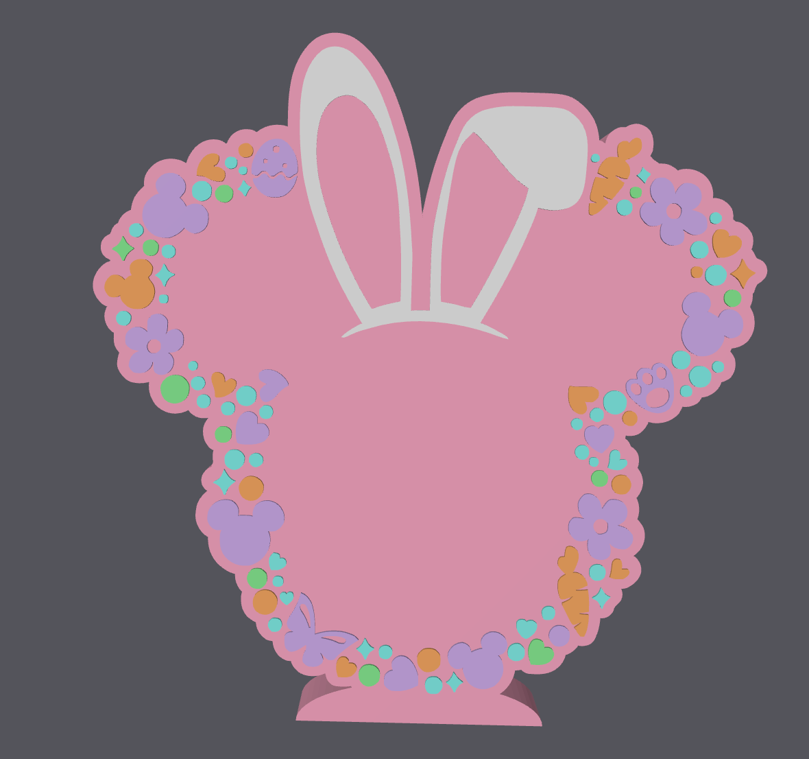 Easter Bunny Mouse Soap Holder STL | Cute Spring Soap Dish 3D Print File | Bunny Ear Decor | Digital Download