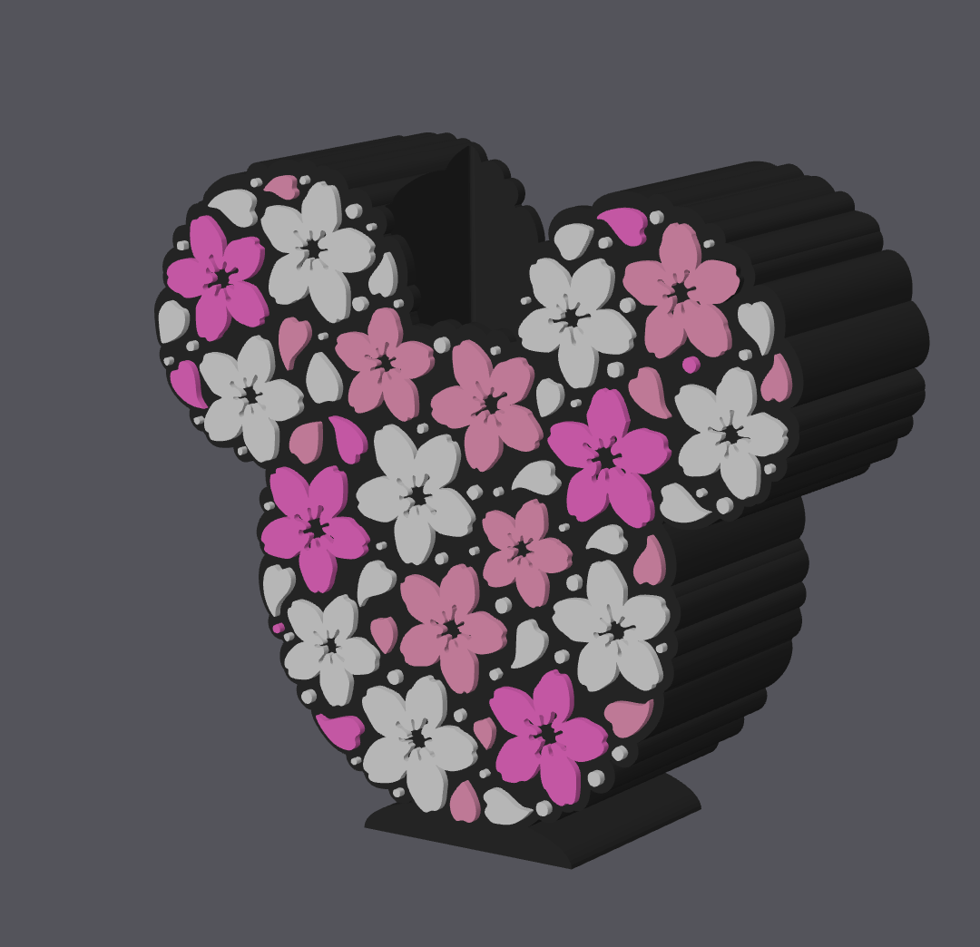 Cherry Blossom Mouse Soap Holder STL & 3MF | Floral Spring Soap Dish 3D Print File | Cute Bathroom Decor | Digital Download